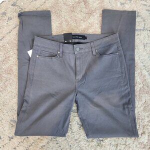 Calvin Klein Jeans Chinos Pant. NWT Size 8. Gray. Skinny Mid Rise. Cotton Blend.